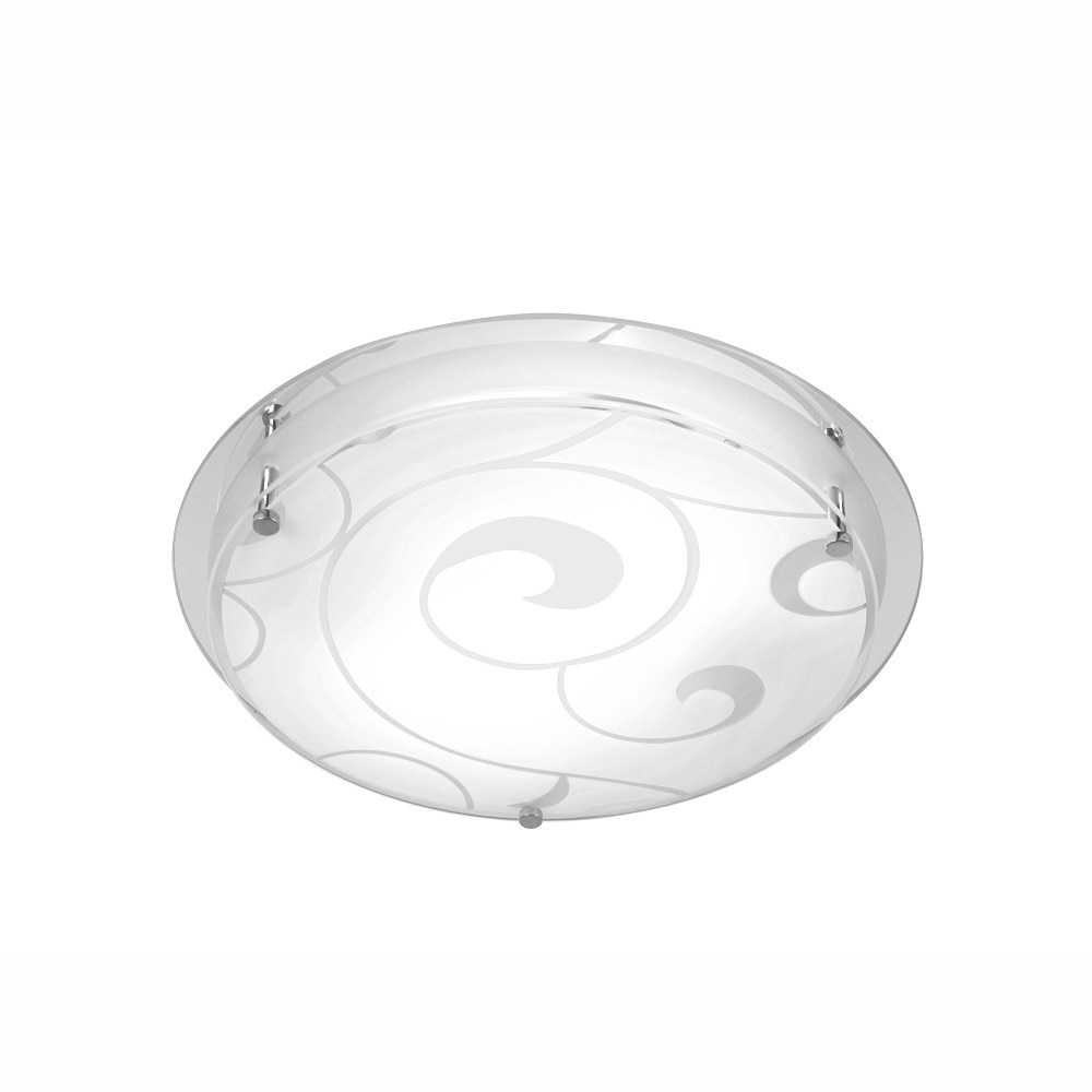 Plafoniera KRISTJANA AP-51939-7, 2 x E27, 60W, Alb, Satinat, Cromat