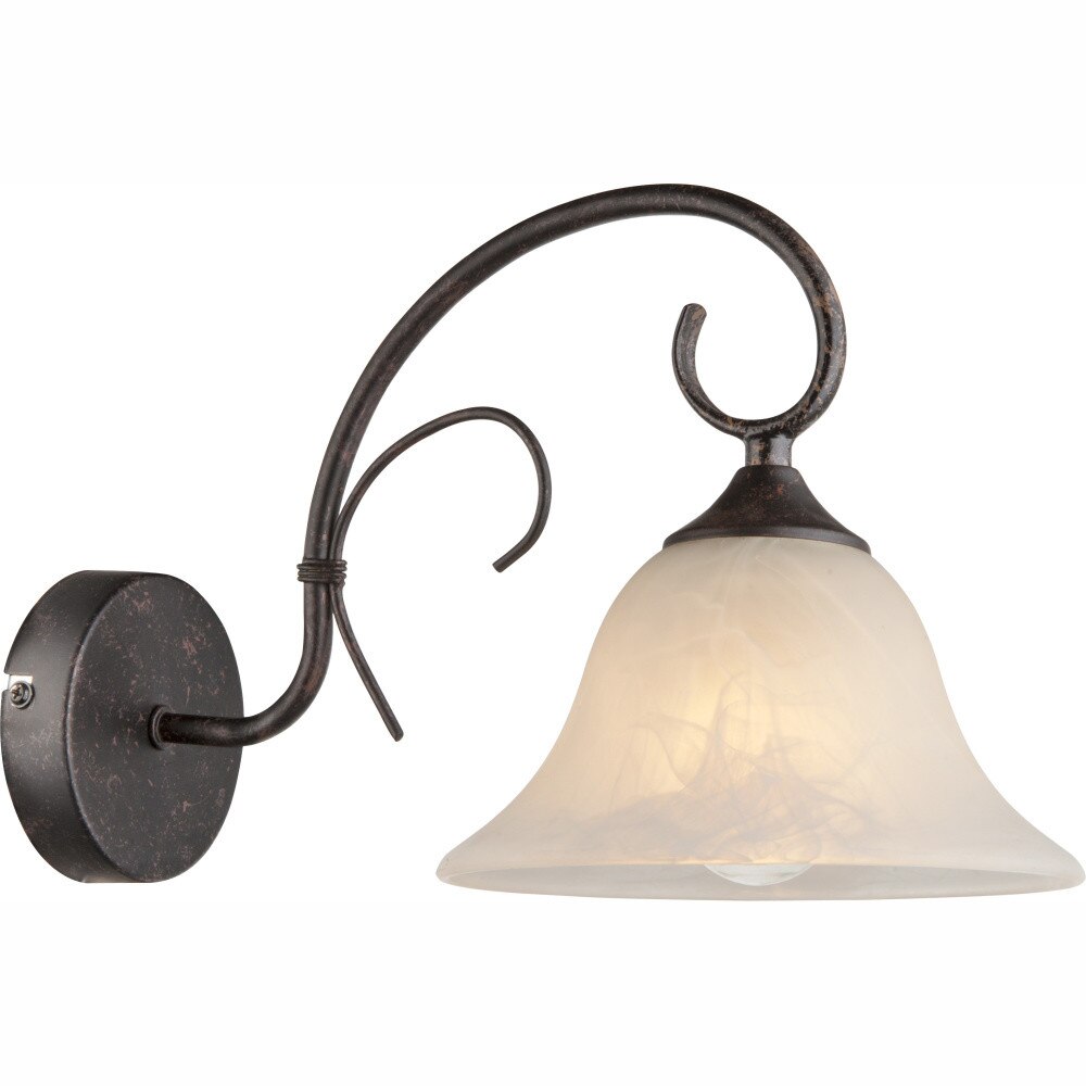 Aplica ARIES AP-31589W, 1 x E27, 60W, 230V, Alb, Ruginiu