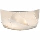 Plafoniera, crom, alb, sticla mata, linii decorative,, LxWxH: 300x300x65, excl 2xE27 ILLU 60W 230V
