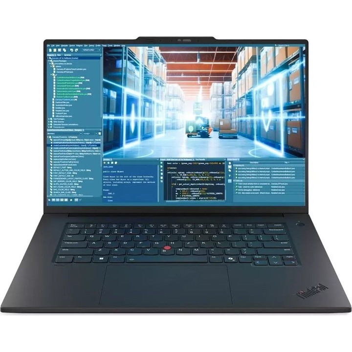 Laptop Lenovo ThinkPad T1g G8, 16" WUXGA, Intel® Core™ Ultra 7 255H pana la 5.1 GHz, 32 GB RAM LPDDR5x 7467, 1 TB SSD, NVIDIA® GeForce® RTX 5060 8 GB, Windows 11 Pro, Black 1 TB