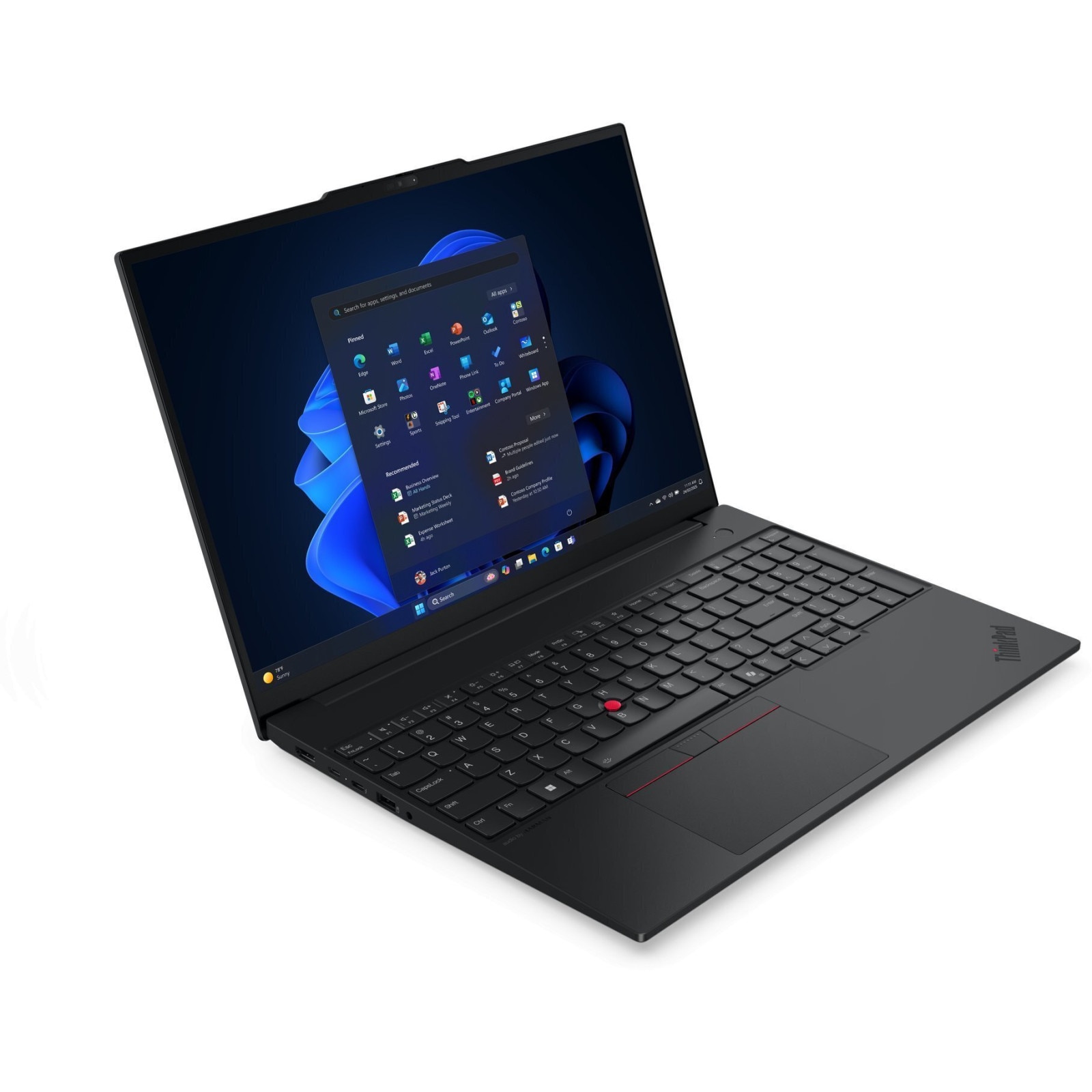 Laptop Lenovo ThinkPad E16 G3, 16" WUXGA, Intel® Core™ Ultra 7 256V pana la 4.8 GHz, 16 GB RAM LPDDR5x 8533, 512 GB SSD, Intel Arc Graphics, Windows 11 Pro, Black 512 GB
