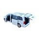 Fém autó Mercedes-Benz V-Class Fehér, 1:24 méretarányú, fényekkel, hangokkal és működő ajtókkal