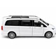Fém autó Mercedes-Benz V-Class Fehér, 1:24 méretarányú, fényekkel, hangokkal és működő ajtókkal