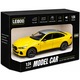 Fém autó BMW M3 G80, 1:24 méretarány, die-cast, Sárga, 6+ év