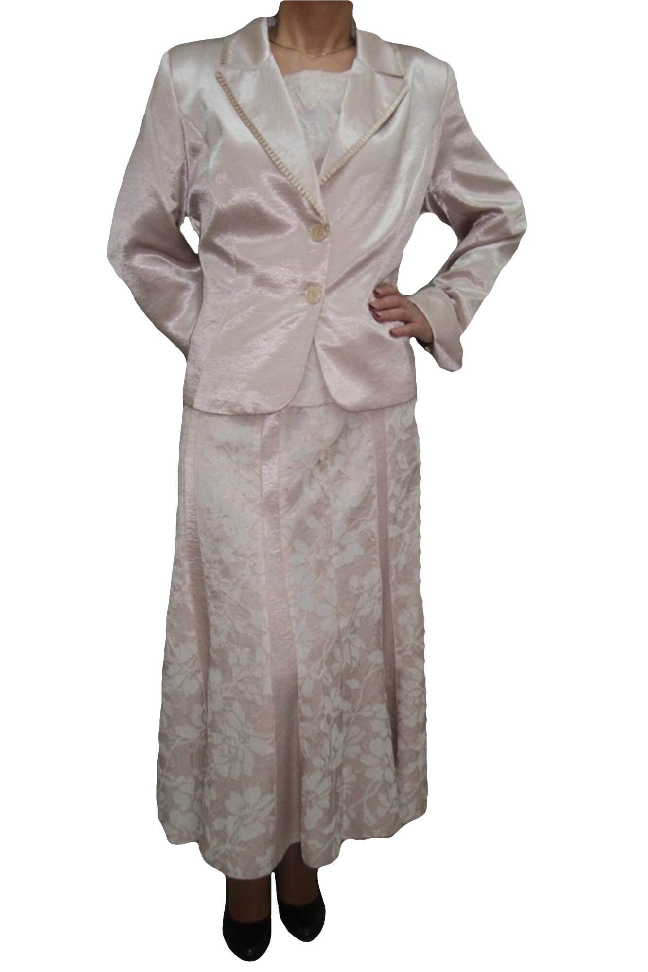 Costum rafinat masura mare, cu imprimeu in tesatura , D&J Exclusive