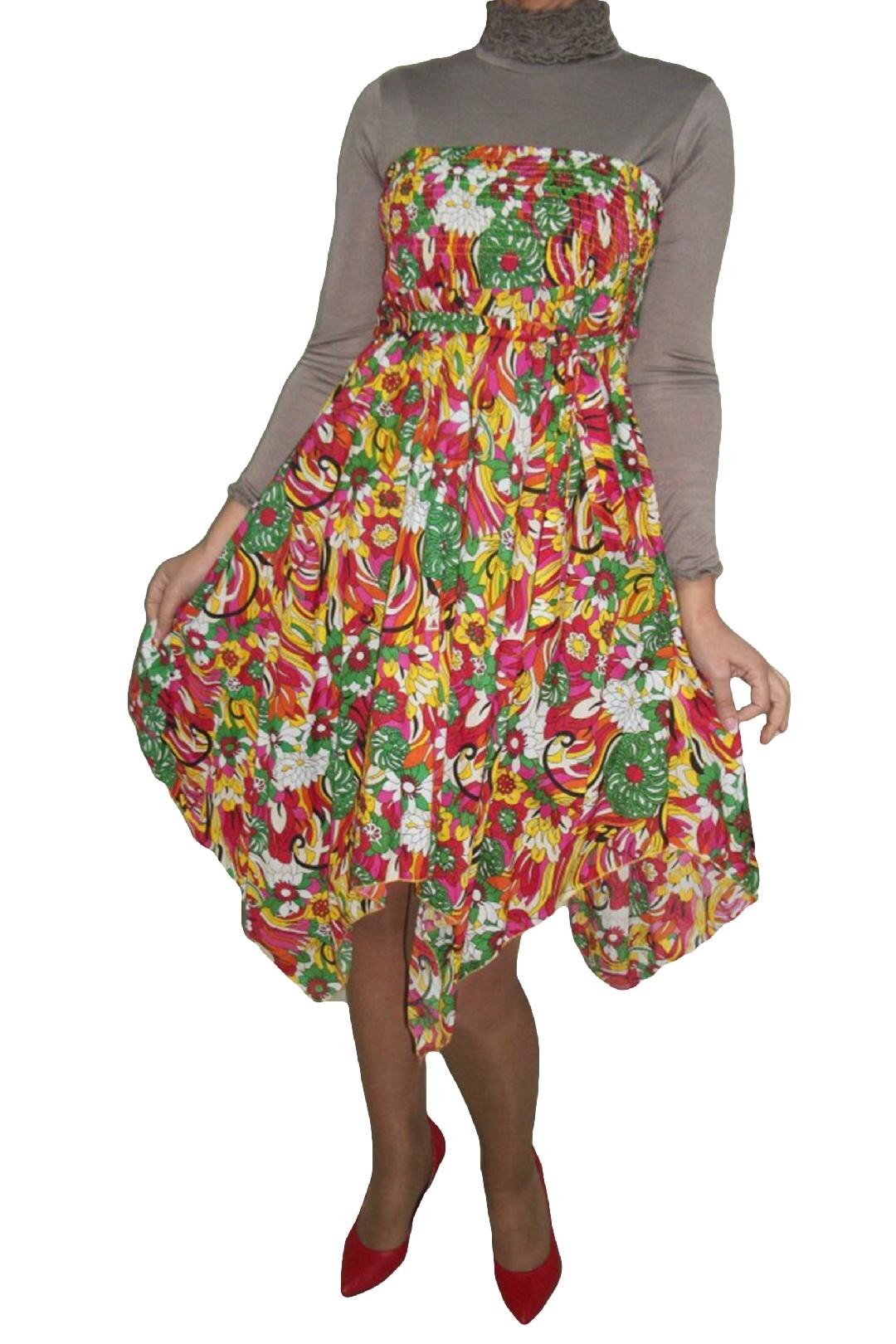 Fusta deosebita, tinereasca, purtata in doua moduri,D&J Exclusive, Multicolor