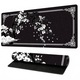 Mousepad gaming XXL 800 x 300 x 5 mm, cusaturi intarite, rezistent la apa, baza antiderapanta, negru/alb, K0443-emagCJ-6051