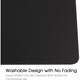 Mousepad gaming K0443-emagCJ-7842, textil cu baza din cauciuc antialunecare, cusaturi anti-rafel, negru, 600 x 300 x 3 mm