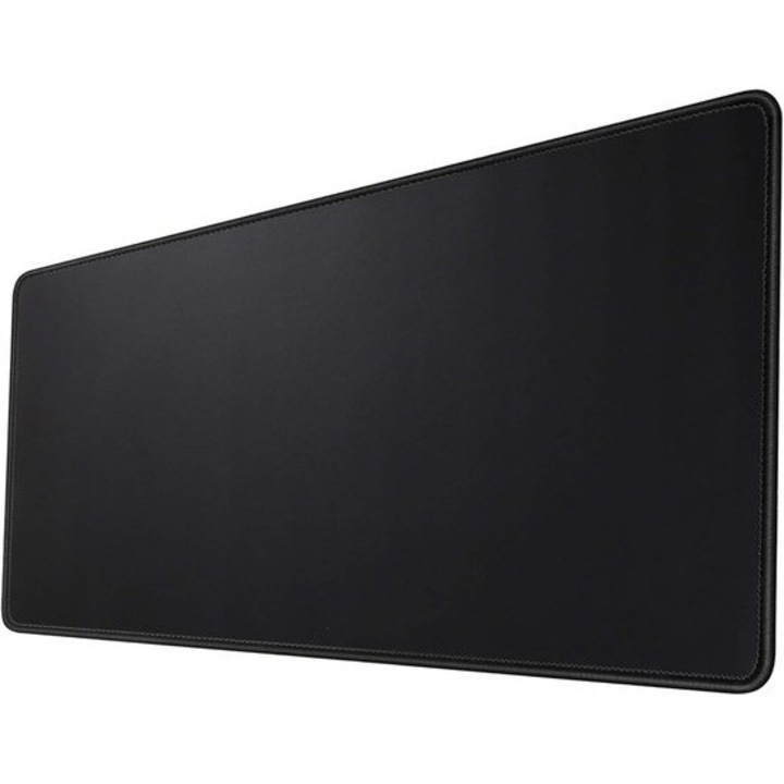 Mousepad gaming K0443-emagCJ-7842, textil cu baza din cauciuc antialunecare, cusaturi anti-rafel, negru, 600 x 300 x 3 mm