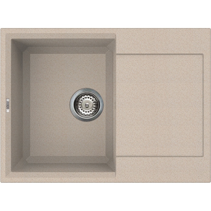 Chiuveta granitek Easy 135, 680 x 500 mm, adancime 210 mm, cuva reversibila, Avena G51