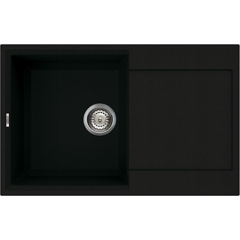 Chiuveta granitek Easy 300, 790 x 500 mm, adancime 220 mm, cuva reversibila, Full Black G40