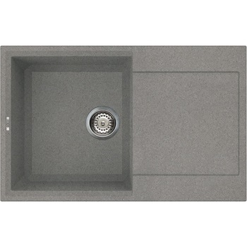 Chiuveta metaltek Easy 300, 790 x 500 mm, adancime 220 mm, cuva reversibila, Titanium M73 Chiuveta metaltek Easy 300, 790 x 500 mm, adancime 220 mm, cuva reversibila, Titanium M73