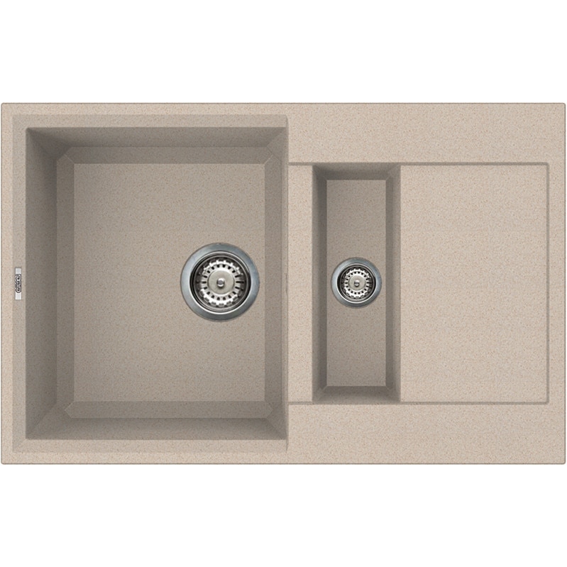 Chiuveta granitek Easy 325, 780 x 500 mm, adancime 220/120 mm, cuva reversibila, Avena G51