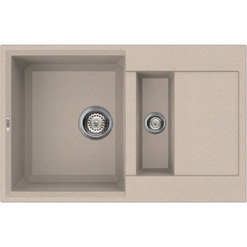 Chiuveta granitek Easy 325, 780 x 500 mm, adancime 220/120 mm, cuva reversibila, Avena G51 Chiuveta granitek Easy 325, 780 x 500 mm, adancime 220/120 mm, cuva reversibila, Avena G51