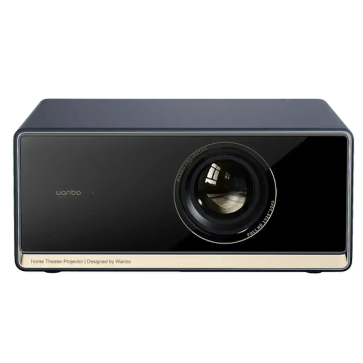 Proiector Xiaomi Wanbo X5 Pro New, Full HD 1080p, Google TV, Luminozitate ridicată, Autofocus, Auto Keystone, Wi-Fi Dual Band, Bluetooth 5.0