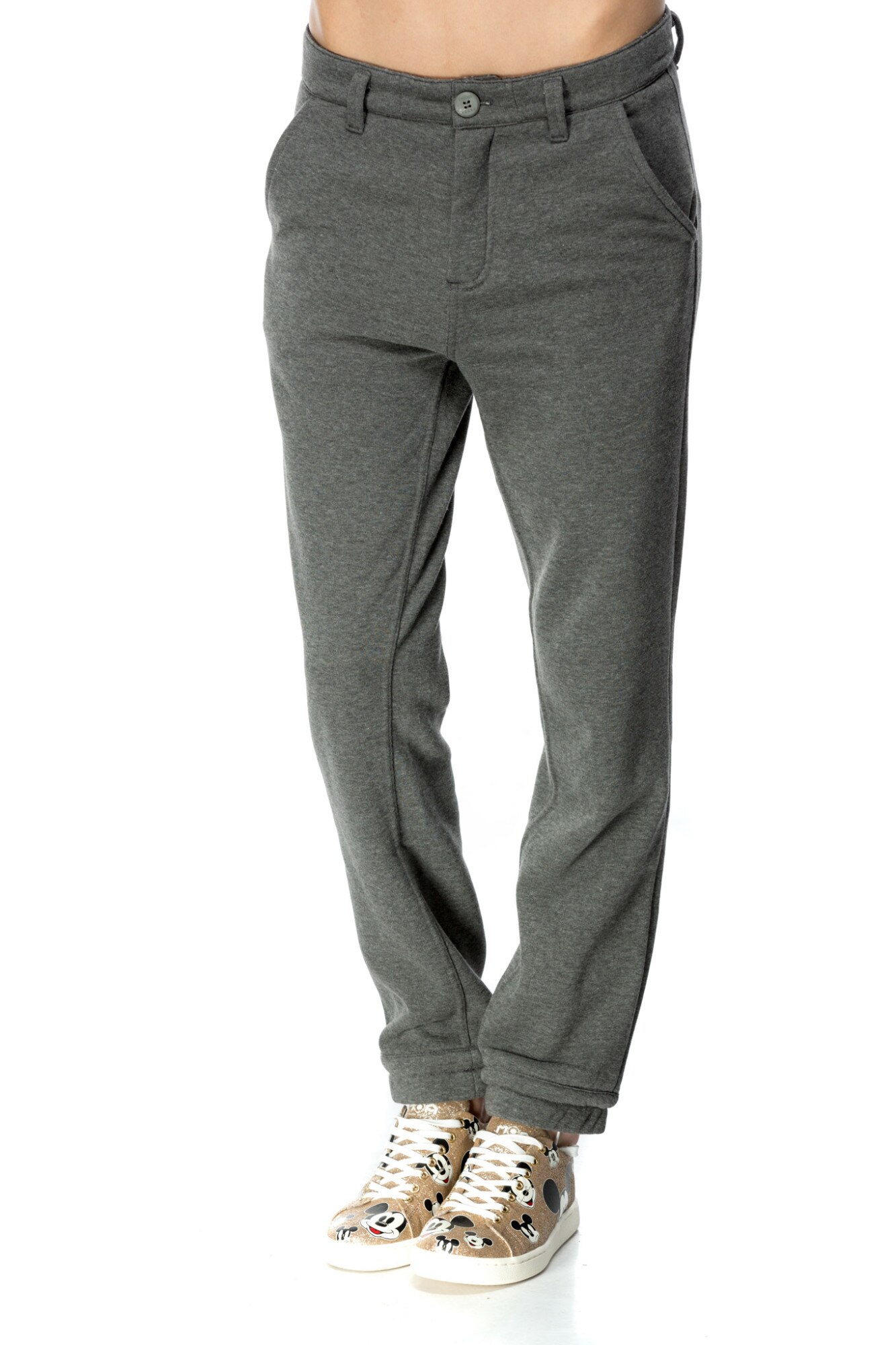 Pantaloni Casual Gween CuAnna, Gri