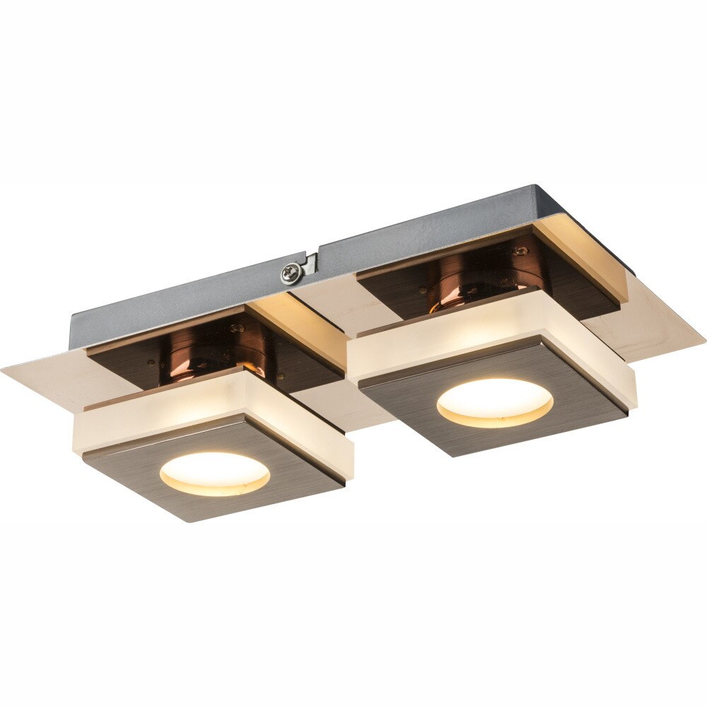 Aplica CAYMAN AP-50596-7, 2 x LED, 5W, 235lm, 3000K, 230V, Bronz, Satinat