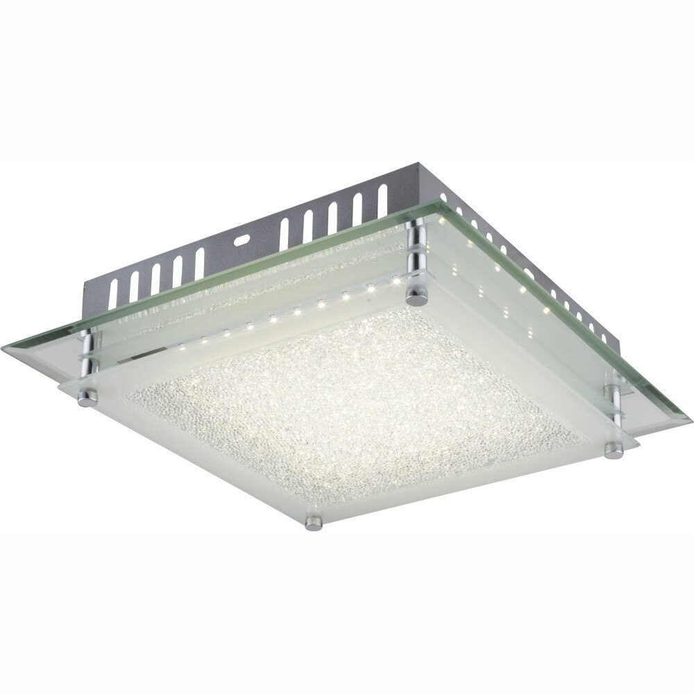 Plafoniera AISHA AP-50642-87, 1 x LED, 12W, 1010lm, 4000K, 40V, Cromat, Satinat