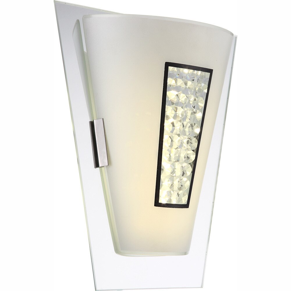 Aplica AMADA AP-51759W, 1 x LED, 8W, 640lm, 4000K, 28V, Cromat