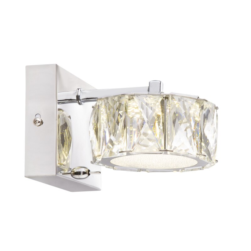 Aplica Amur Globo, 49350-1W, Crom, LED 8W, Lumina Neutra, 680lm