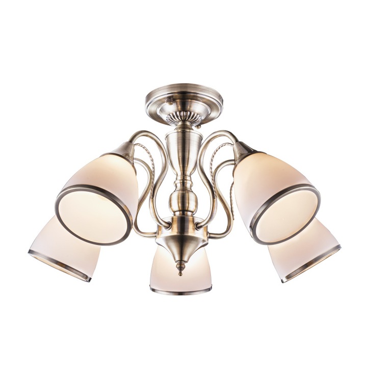 Plafoniera Comodoro Globo, 54706-5, Maro, 5xE14