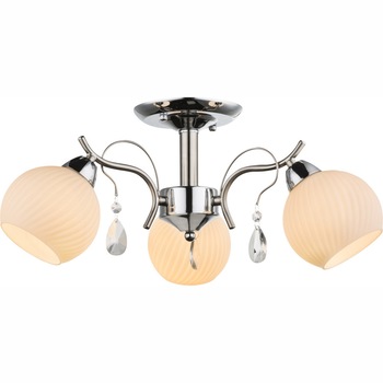 Lustra PERDITA LA-45288-6, 3 x E14, 60W, 230V, Cromat, Alb Lustra PERDITA LA-45288-6, 3 x E14, 60W, 230V, Cromat, Alb
