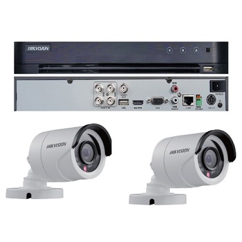 Kit Supraveghere 2 Camere Full HD Interior/Exterior IR 20m + DVR 4 canale video / 1 canal audio, 1080P Kit Supraveghere 2 Camere Full HD Interior/Exterior IR 20m + DVR 4 canale video / 1 canal audio, 1080P