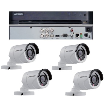 Kit Supraveghere 4 Camere Full HD Interior/Exterior IR 20m + DVR 4 canale video / 1 canal audio, 1080P Kit Supraveghere 4 Camere Full HD Interior/Exterior IR 20m + DVR 4 canale video / 1 canal audio, 1080P