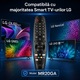 Telecomanda LG Magic Remote MR20GA, functie vocala, asociere simpla, taste rapide Netflix Prime Video Disney+, inlocuire pentru Smart TV LG, neagra