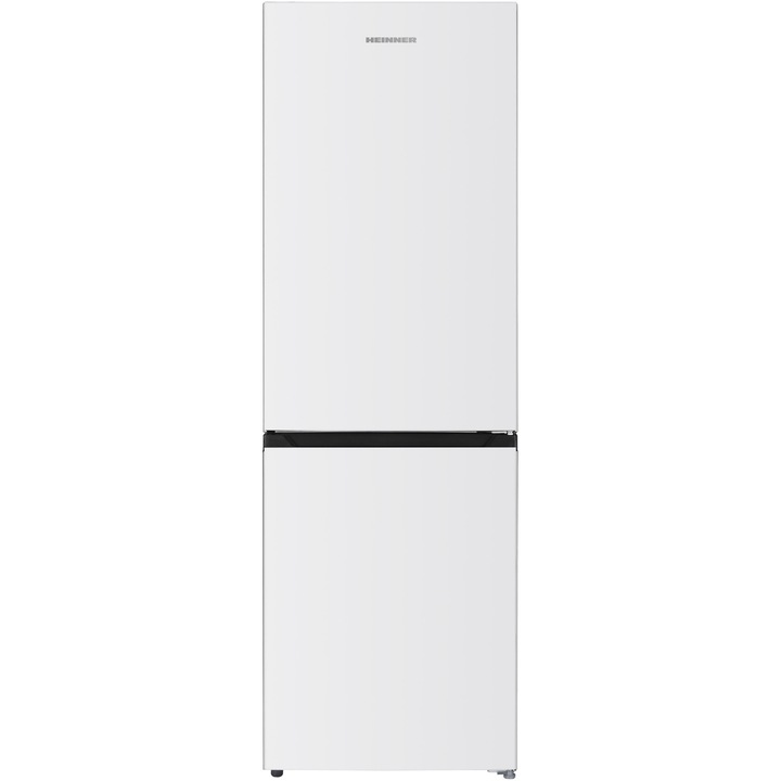 Heinner HCNF-HM400INVE++ kombinált hűtőszekrény, 400 l, E energiaosztály, No Frost, Dual Inverter kompresszor, Extraspace, LED kijelzős vezérlőpanel belül, Elektronikus vezérlés, ECO funkció, Szuper fagyasztás, LED világítás, H 186 cm, Fehér