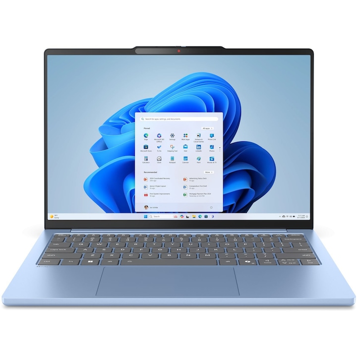 Laptop Lenovo IdeaPad Slim 5 13ARP10, 13.3" WUXGA 1920x1200 IPS 400nits, AMD Ryzen 7 7735HS 8-core, 16 GB DDR5, 1TB SSD m2 PCIe, AMD Radeon 680M Graphics, Aluminium Case 1.15 kg Polar Blue