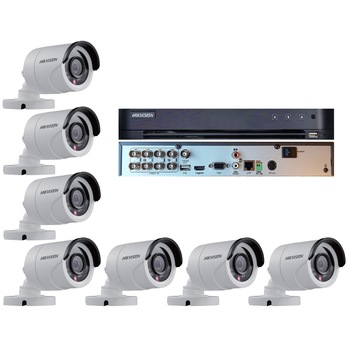 Kit Supraveghere 7 Camere Full HD Interior/Exterior IR 20m + DVR 8 canale video / 1 canal audio, 1080P Kit Supraveghere 7 Camere Full HD Interior/Exterior IR 20m + DVR 8 canale video / 1 canal audio, 1080P