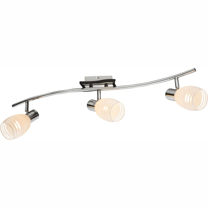 Спот TOAY S-458989-6, 3 x E14, 40W, 230V, Chrome, Wenghe, Бял