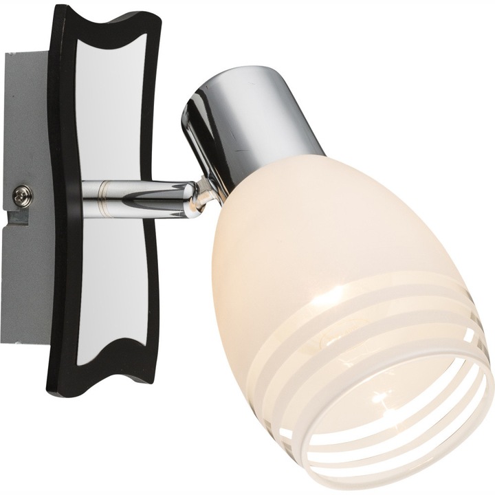 Spot TOAY S-458989-8, 1 x E14, 40W, 230V, Cromat, Alb