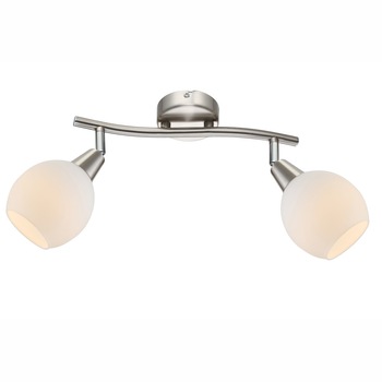 Spot ELLIOTT S-45648-7, 2 x E14, LED, 220lm, 3000K, 3W, Nichel, Mat, Satinat Spot ELLIOTT S-45648-7, 2 x E14, LED, 220lm, 3000K, 3W, Nichel, Mat, Satinat