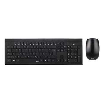 Kit wireless tastatura+mouse Hama, Negru Kit wireless tastatura+mouse Hama, Negru