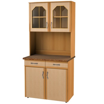 Dulap Bucatarie MarcelProd L90, PAL, 91x33/60x197, Cires/Cipru Deschis Dulap Bucatarie MarcelProd L90, PAL, 91x33/60x197, Cires/Cipru Deschis