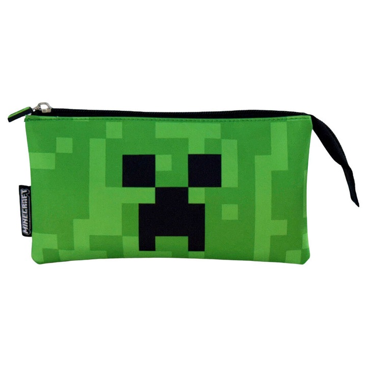 Minecraft Face Несесер с 3 отделения 22 см
