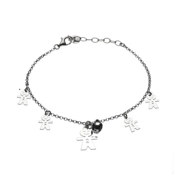 Bratara IJOO din argint 925 placat cu rodiu - Happy Cookies Bratara IJOO din argint 925 placat cu rodiu - Happy Cookies