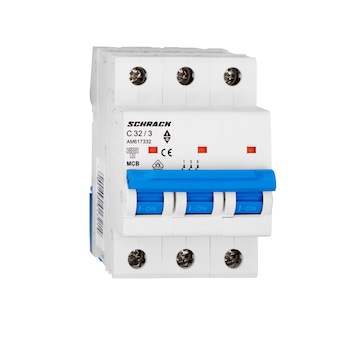 Intreruptor automat ,Schrack,modular (MCB) AMPARO 6kA, C 32A, 3-poli Intreruptor automat ,Schrack,modular (MCB) AMPARO 6kA, C 32A, 3-poli