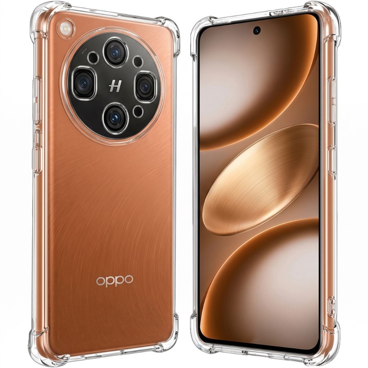 Калъф за Oppo Find X9 Ultra, ClearShield Pro с технология Aero-Shock, защита за камери и екран, високо сцепление, прозрачен