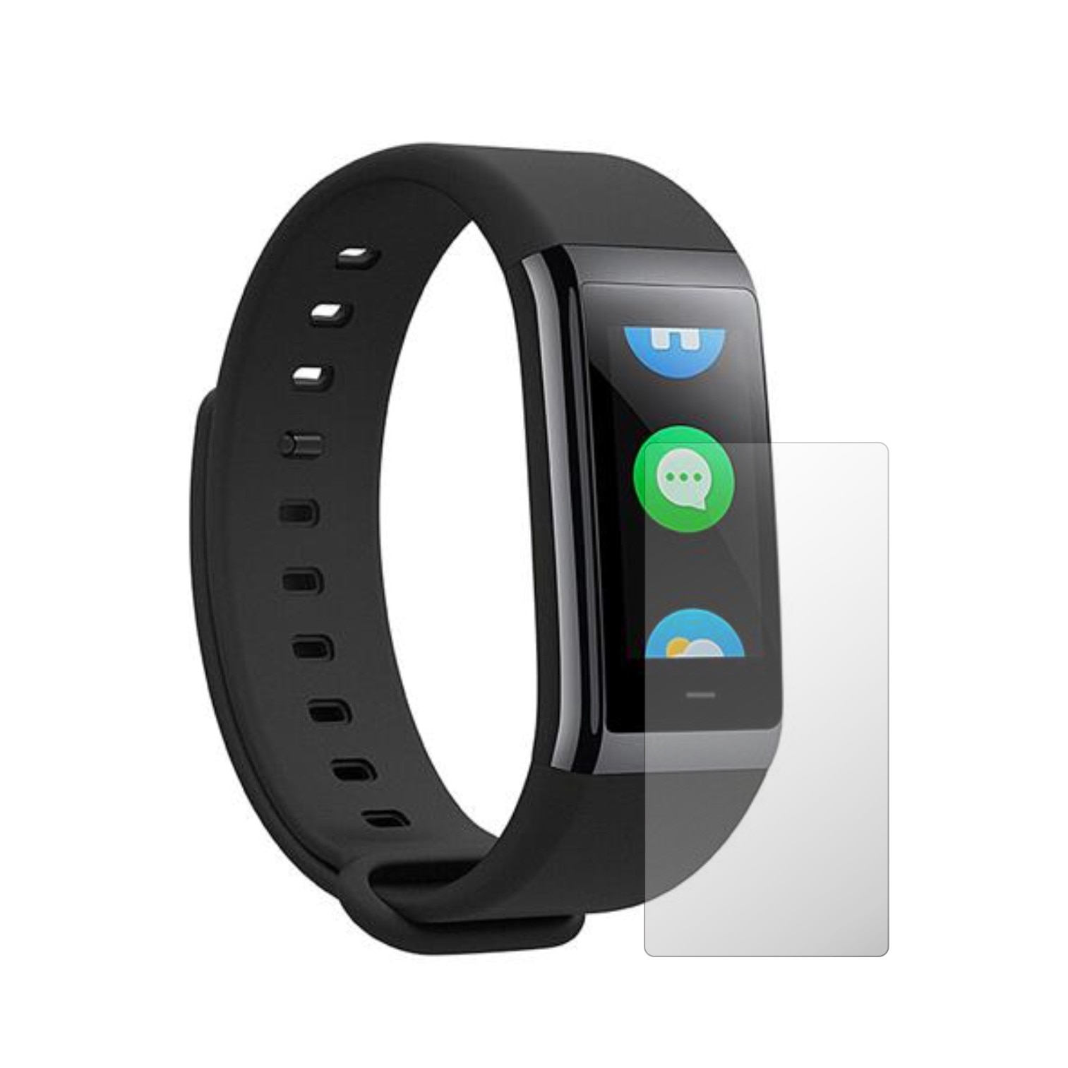 Set 2 Folii Protectie Ecran, Acoperire Totala, Adezive si Foarte Flexibile, Invisible Skinz Ultra-Clear AutoRegeneranta pentru Smartwatch Xiaomi Huami Amazfit Cor