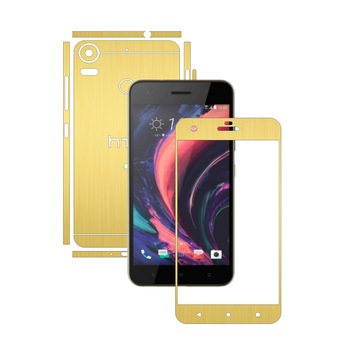 Folie de protectie Carbon Skinz, Husa de tip Skin Adeziv pentru Carcasa, Brushed Auriu dedicata HTC Desire 10 Pro Folie de protectie Carbon Skinz, Husa de tip Skin Adeziv pentru Carcasa, Brushed Auriu dedicata HTC Desire 10 Pro