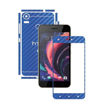 Folie de protectie Carbon Skinz, Husa de tip Skin Adeziv pentru Carcasa, Carbon Albastru dedicata HTC Desire 10 Pro Folie de protectie Carbon Skinz, Husa de tip Skin Adeziv pentru Carcasa, Carbon Albastru dedicata HTC Desire 10 Pro
