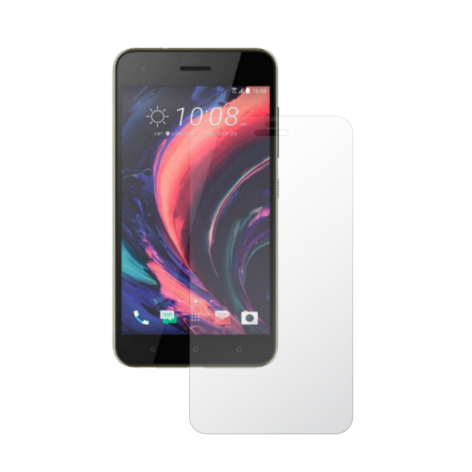 Set 2 Folii Protectie Ecran, Acoperire Totala, Adezive si Foarte Flexibile, Invisible Skinz Ultra-Clear HD pentru HTC Desire 10 Pro