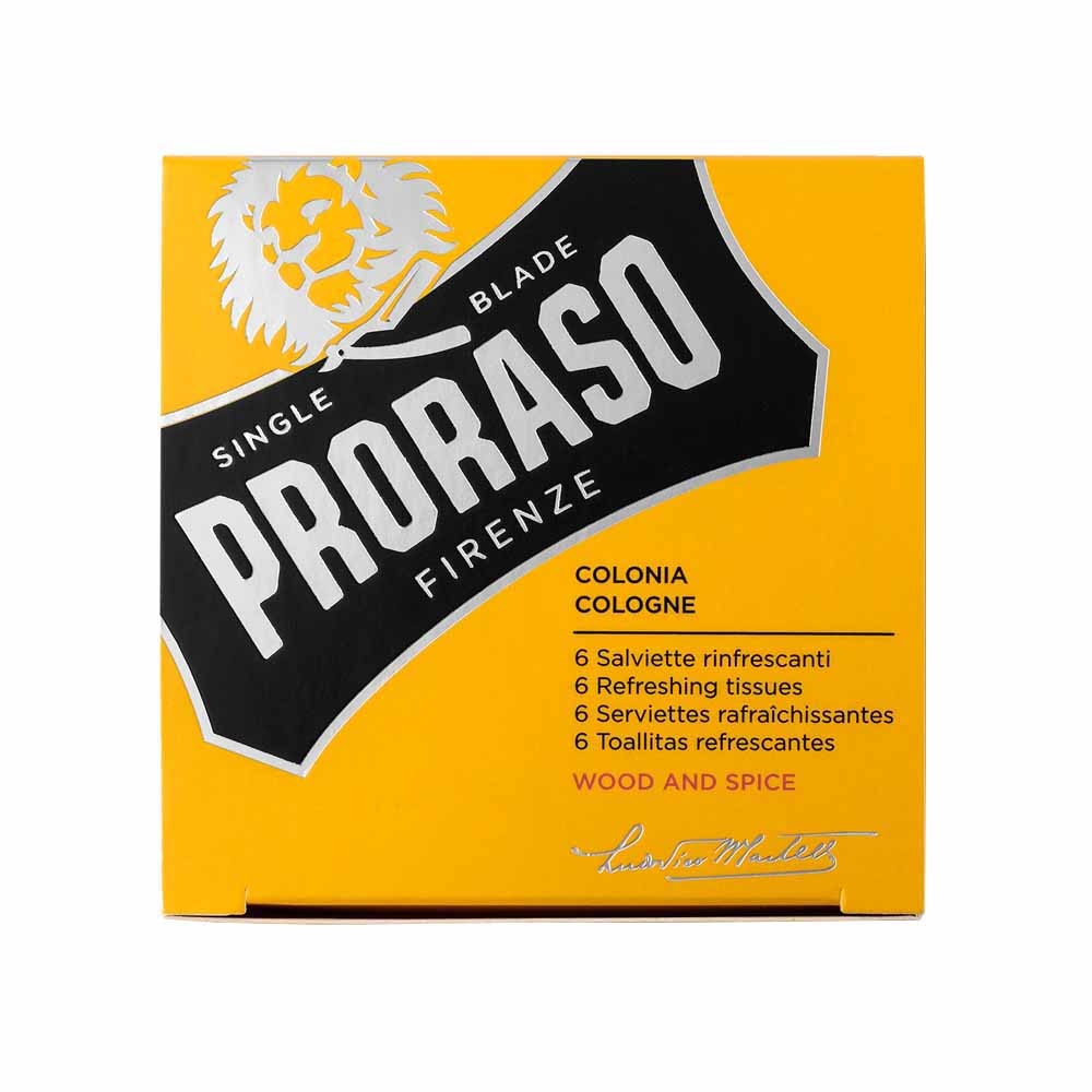 Servetele revigorante Proraso Wood & Spice
