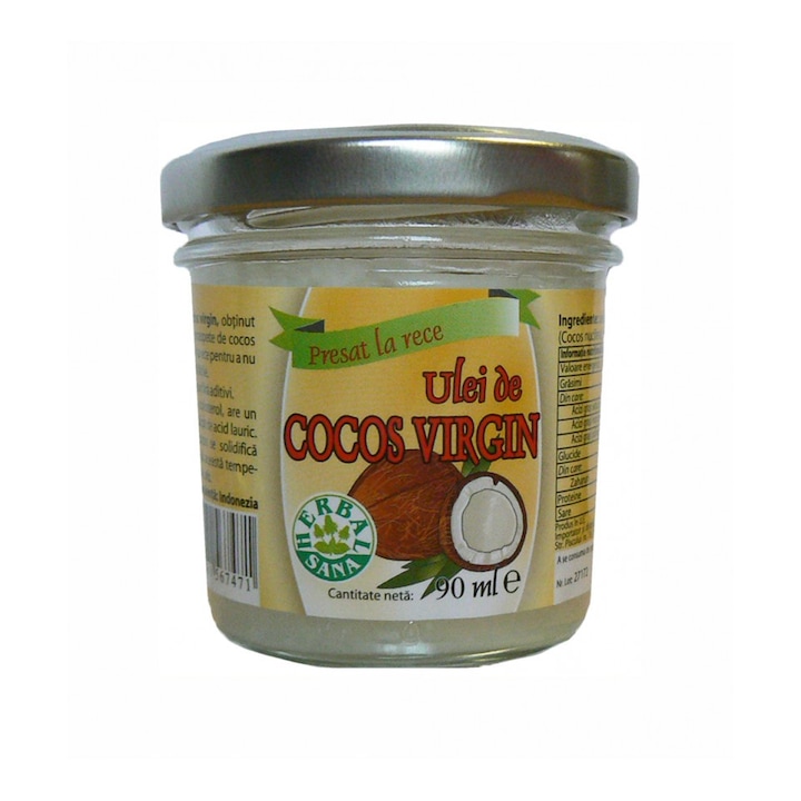 Ulei de cocos virgin 90 ml