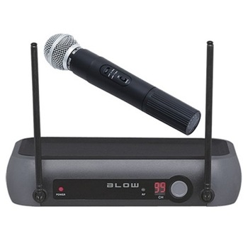 Microfon wireless cu receiver Blow PRM 901, 50 m, Negru Microfon wireless cu receiver Blow PRM 901, 50 m, Negru