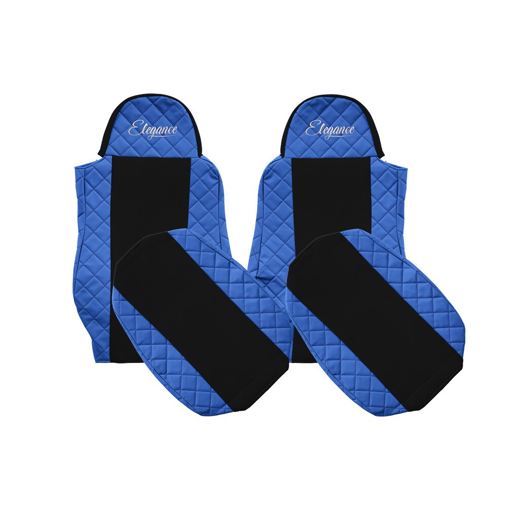 Huse scaun imitatie piele DAF XF95-XF105 albastru productie 2002-2012