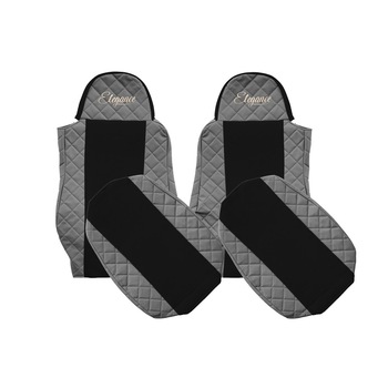 Set huse scaun DAF XF95-XF105 gri productie 2002-2012 Set huse scaun DAF XF95-XF105 gri productie 2002-2012